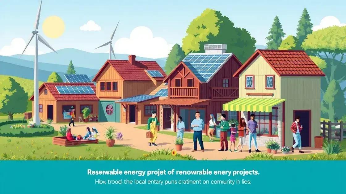 Impact of renewable projects on local economies