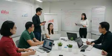 Professionals learning high-demand skills for the 2025 US job market