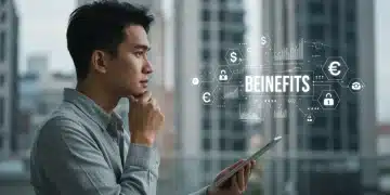 Person researching unemployment benefits on a tablet, symbolizing informed financial decisions.