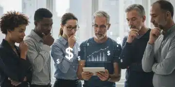 2025 Retirement Contribution Limits: A US Worker's Strategy Guide Group of diverse US workers planning retirement finances