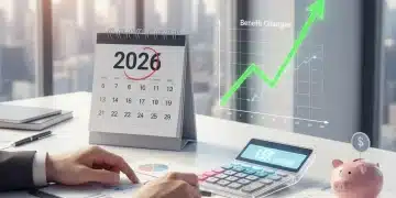 2026 Social Security benefits calculation with 1.5 percent increase on a financial graph.