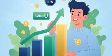 Illustration of growing retirement savings with 2026 calendar