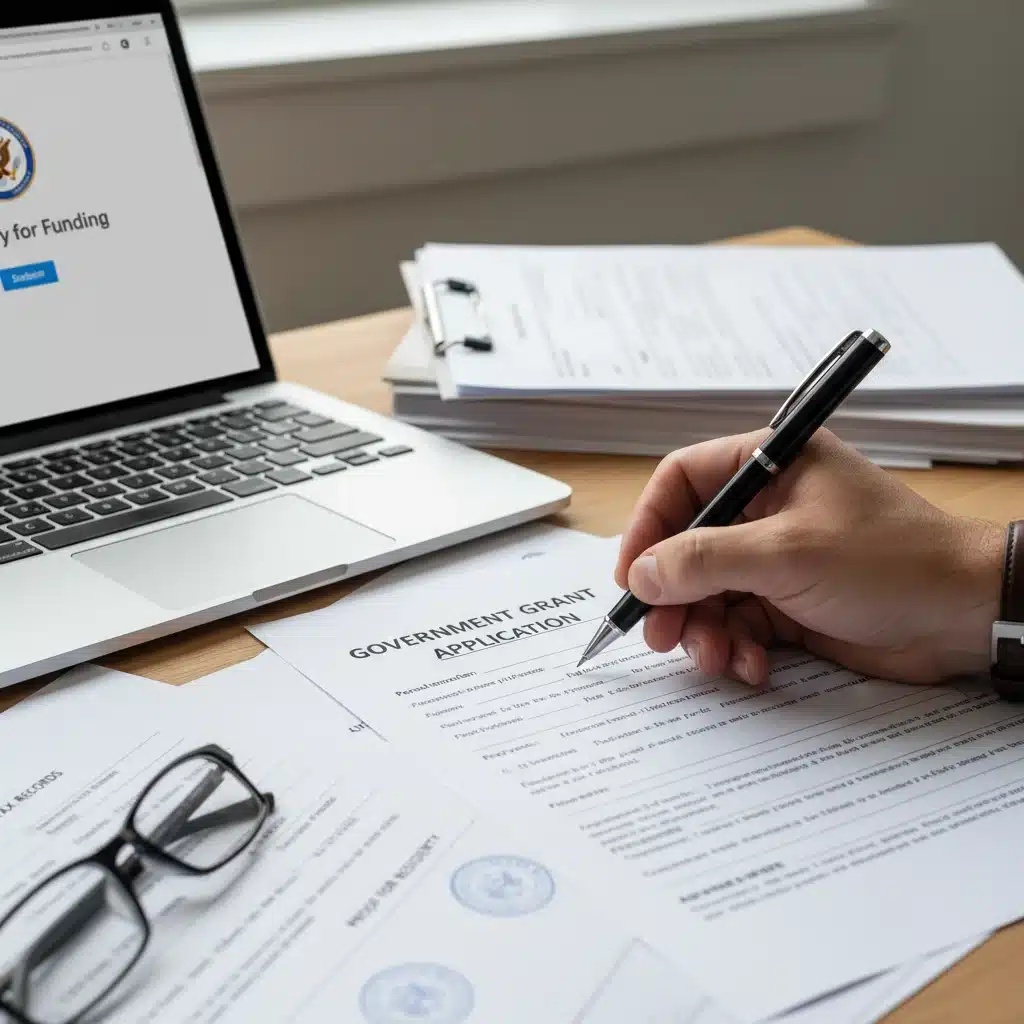 Person meticulously filling out a federal benefits application form.