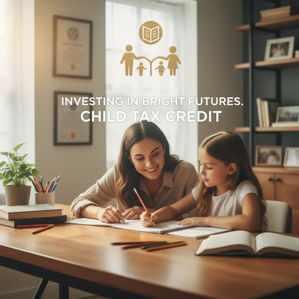 Parent assisting child with homework, symbolizing investment in children's future