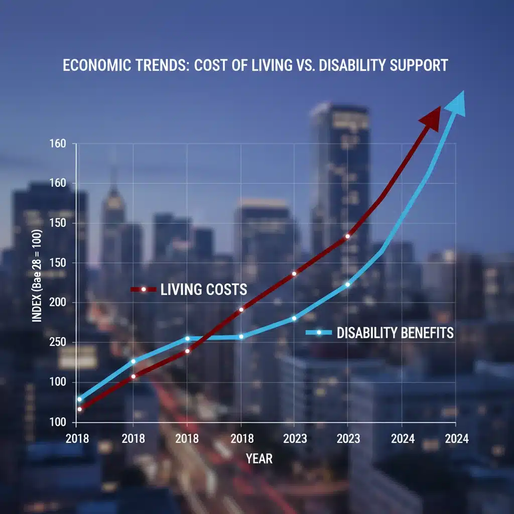 Economic trends impacting disability benefit purchasing power