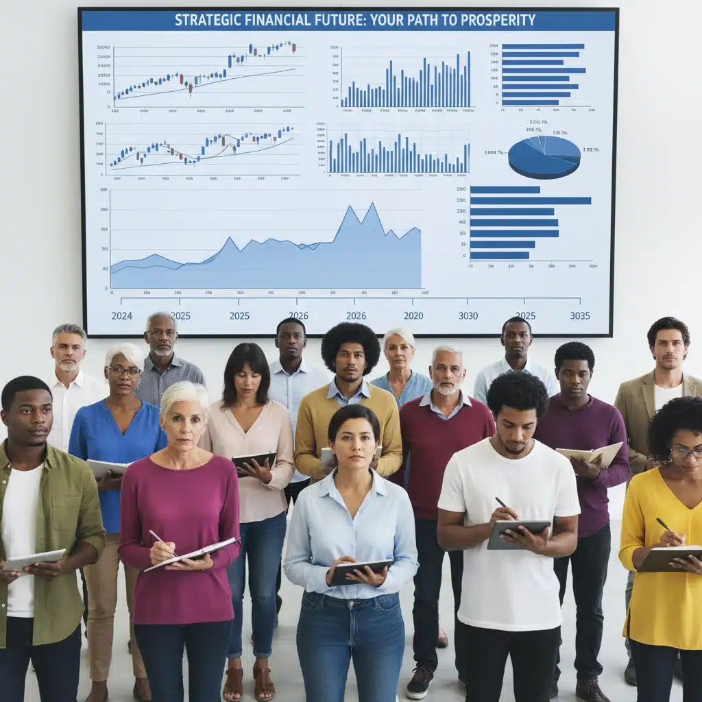 Diverse group of individuals attending a seminar on financial planning, focusing on future healthcare costs and investment strategies.