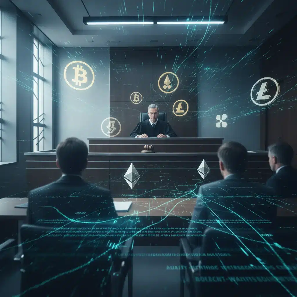Crypto fraud legal prosecution courtroom